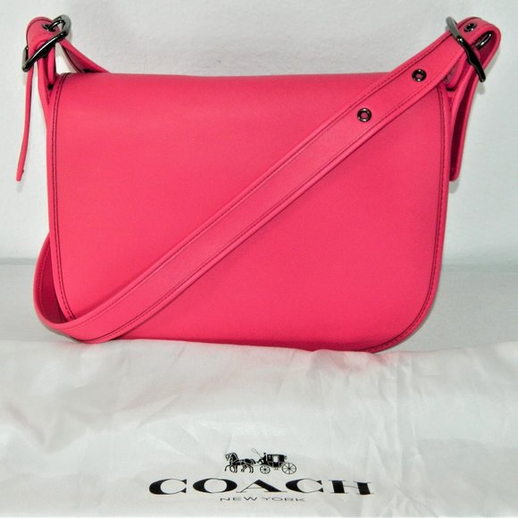 Coach limited edition Reissue Pink Leather Saddle Bag